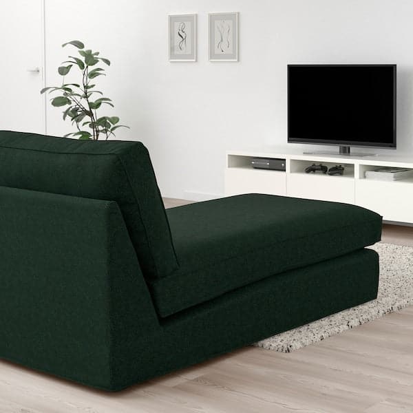 KIVIK - Chaise-longue, Tallmyra dark green , - best price from Maltashopper.com 69484793