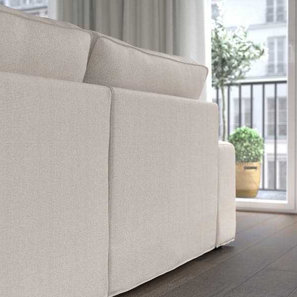 KIVIK - 3-seater sofa with chaise-longue, Tresund light beige , - best price from Maltashopper.com 79482840