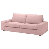 KIVIK 3-seat sofa, Gunnared light brown-pink, 228x83x95 cm
