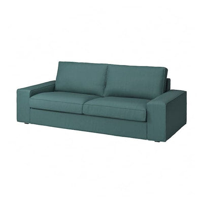 KIVIK 3-seater sofa, Kelinge grey-turquoise , - best price from Maltashopper.com 39443049
