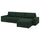 KIVIK - 4-seater sofa with chaise-longue, Tallmyra dark green ,
