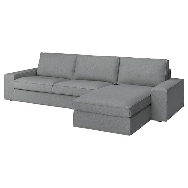 KIVIK 4-seater sofa with chaise-longue, Tibbleby beige/grey , - best price from Maltashopper.com 99440585