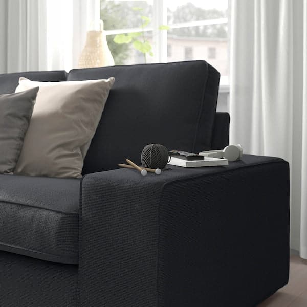 Ikea KIVIK - 4-seater sofa with chaise-longue, Tresund anthracite