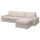 KIVIK 4-seat sofa with chaise longue, Tresund light beige, 318x83x163 cm