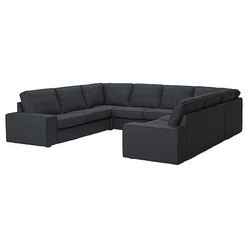 KIVIK - 6-seater U-shaped sofa, Tresund anthracite ,