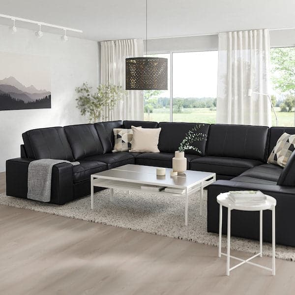 Ikea KIVIK U-shaped sofa with 7 seats, Grann / Bomstad black ,