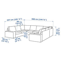 KIVIK - 7-seater U-shaped sofa, Tallmyra beige , - Premium  from Ikea - Just €2611.99! Shop now at Maltashopper.com
