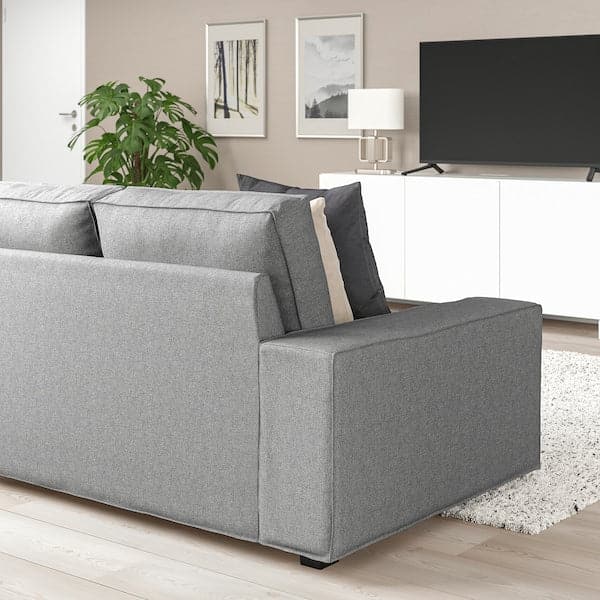 Ikea KIVIK U-shaped sofa with 7 seats, Tibbleby beige / gray ,