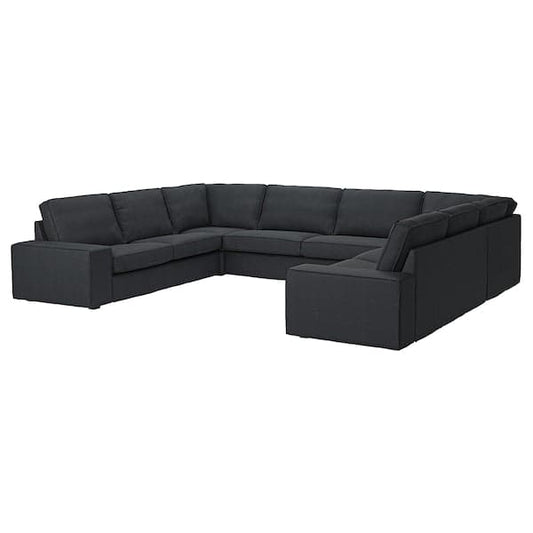Ikea KIVIK - 7-seater U-shaped sofa, Tresund anthracite ,