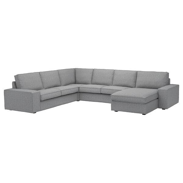 KIVIK 5-seat corner sofa / chaise longue, Tibbleby beige / gray , - best price from Maltashopper.com 59440479