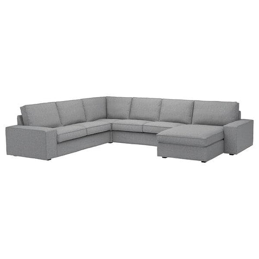 Ikea KIVIK 5-seat corner sofa / chaise longue, Tibbleby beige / gray ,