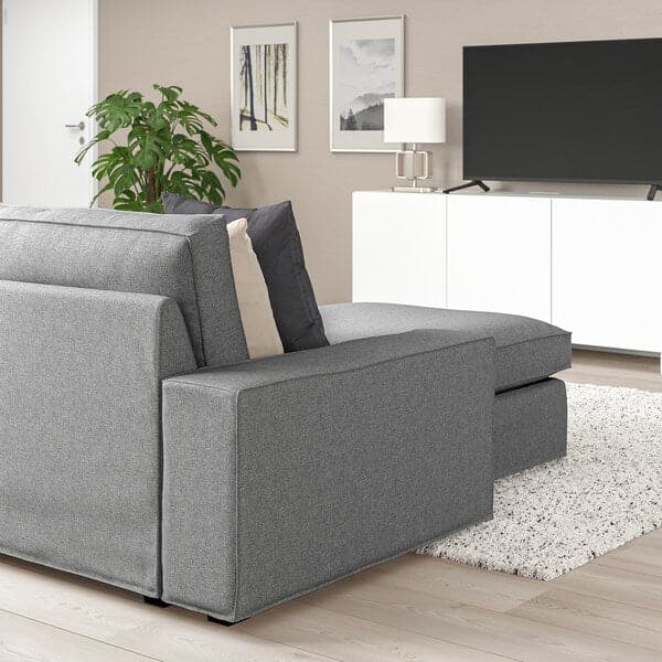 Ikea KIVIK 5-seat corner sofa / chaise longue, Tibbleby beige / gray ,