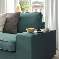 KIVIK 6 seater angol sofa/chaise-longue, Kelinge grey-turquoise , - best price from Maltashopper.com 39443025