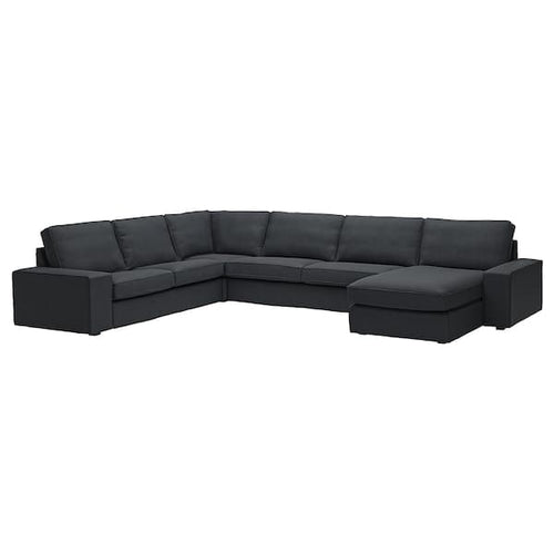 KIVIK - 6 seater corner sofa/chaise-longue, Tresund anthracite ,