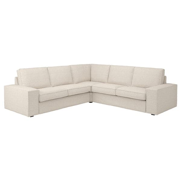KIVIK - 4-seater corner sofa, Gunnared beige , - best price from Maltashopper.com 99484739