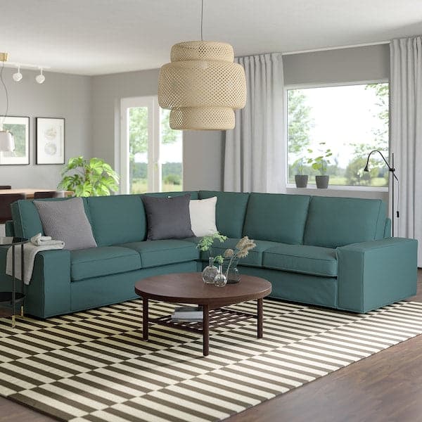 Ikea KIVIK 4-seat corner sofa, Kelinge gray-turquoise ,