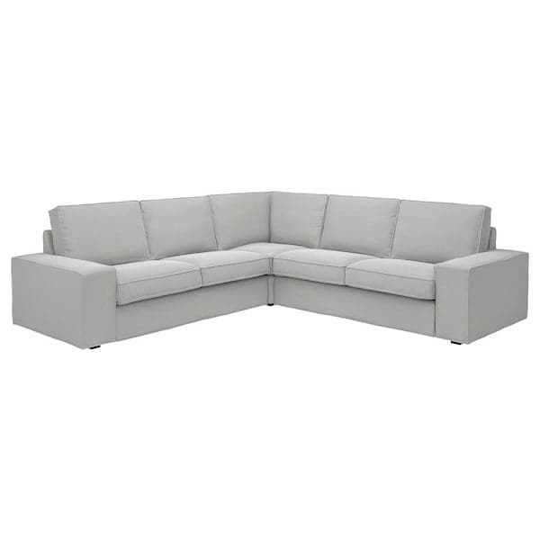 KIVIK - 4 seater corner sofa, Tallmyra white/black , - best price from Maltashopper.com 09484729