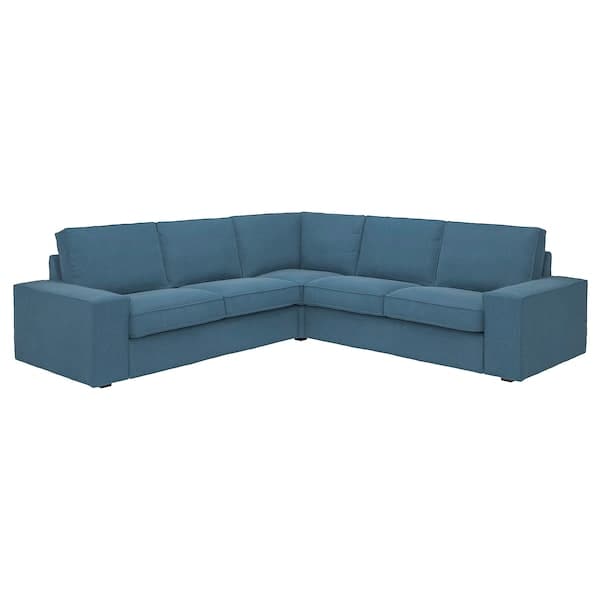 KIVIK - 4 seater corner sofa, Tallmyra blue , - best price from Maltashopper.com 29484733