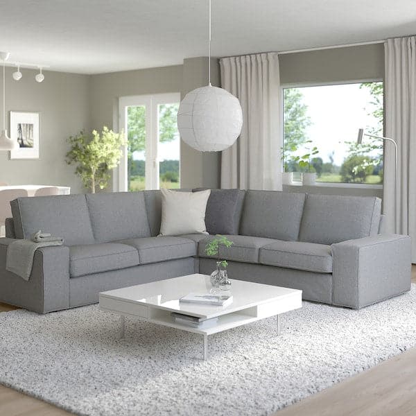 Ikea KIVIK 4-seater corner sofa, Tibbleby beige/grey ,