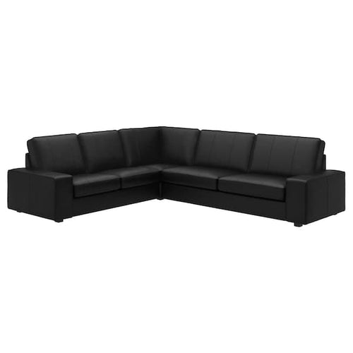 KIVIK 5-seat corner sofa, Grann / Bomstad black ,