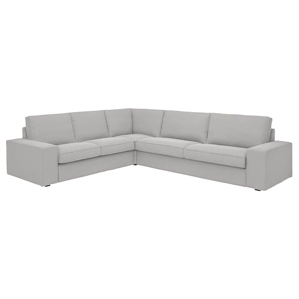 KIVIK - 5 seater corner sofa, Tallmyra white/black ,