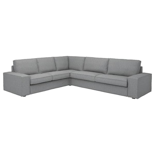 KIVIK 5-seat corner sofa, Tibbleby beige / gray ,