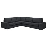 KIVIK corner sofa, 5-seat, Tresund anthracite, 24x83x95 cm