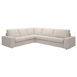 KIVIK corner sofa, 5-seat, Tresund light beige, 24x83x95 cm