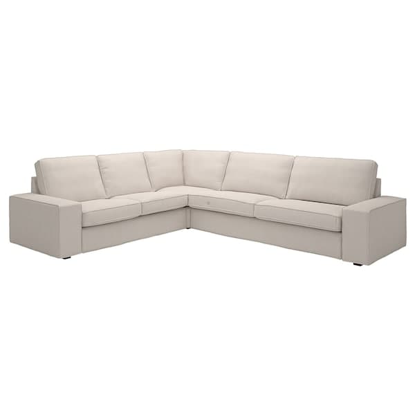 KIVIK - 5 seater corner sofa, Tresund light beige - best price from Maltashopper.com 19482862
