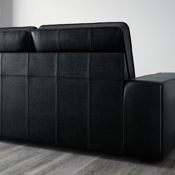 Ikea KIVIK Corner sofa, 6 seats, with black / Grann / Bomstad chaise-longue ,