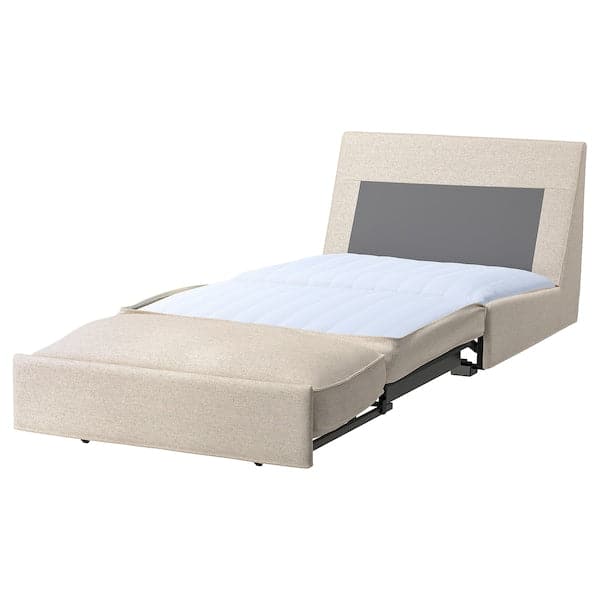 KIVIK - 1-seater sofa bed, Gunnared beige , - best price from Maltashopper.com 79482755