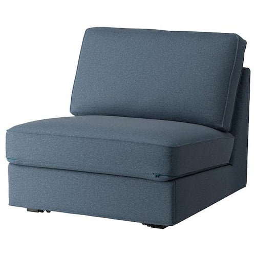 KIVIK - 1-seater sofa bed, Gunnared blue ,