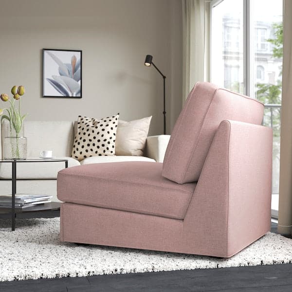 KIVIK - 1-seater sofa bed, Gunnared light brown-pink , - best price from Maltashopper.com 29482753