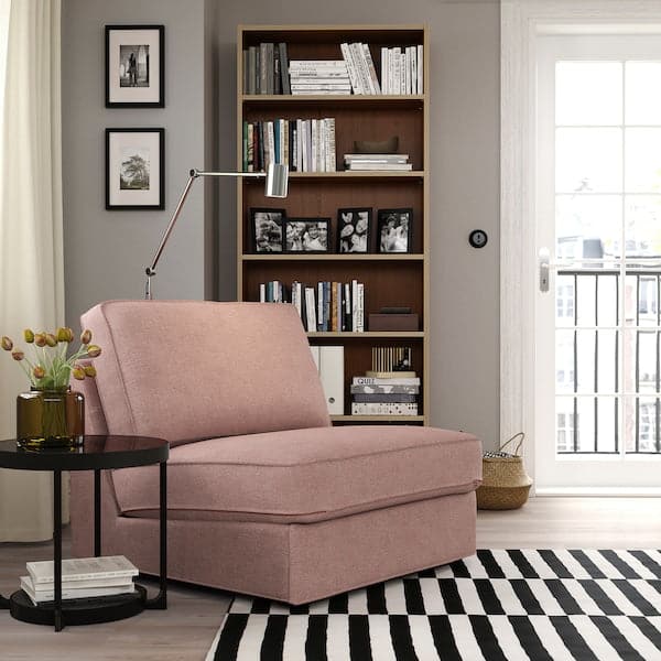 KIVIK - 1-seater sofa bed, Gunnared light brown-pink , - best price from Maltashopper.com 29482753