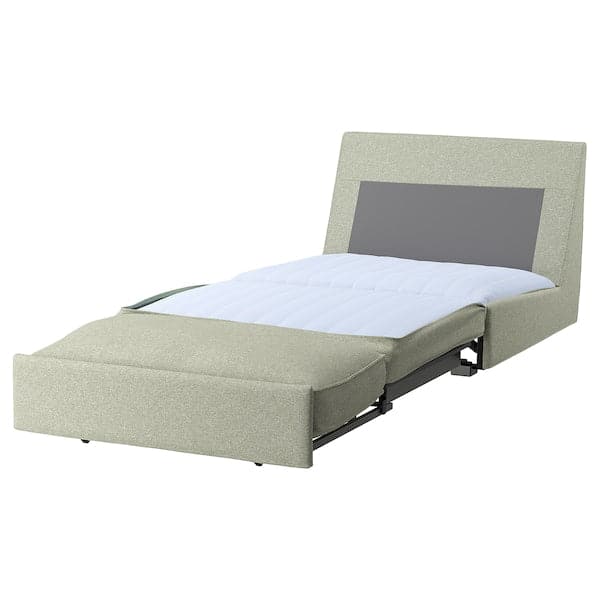 KIVIK - 1-seater sofa bed, Gunnared light green , - best price from Maltashopper.com 99482759