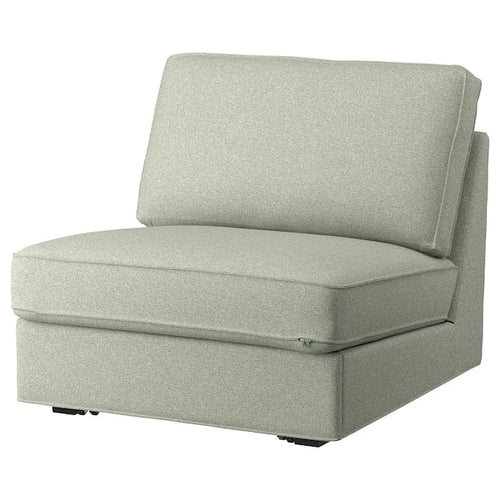 KIVIK - 1-seater sofa bed, Gunnared light green ,