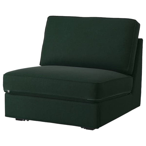 KIVIK - 1-seater sofa bed, Tallmyra dark green ,