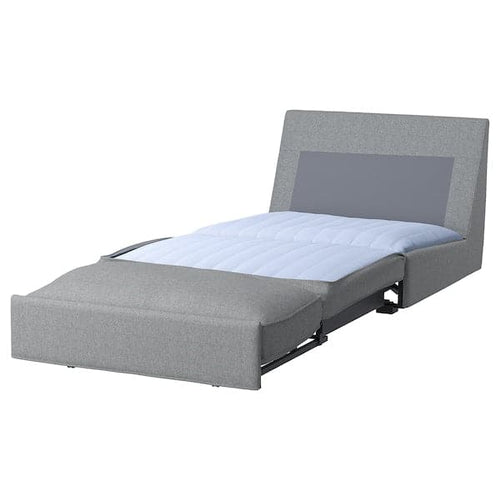 KIVIK - 1-seater sofa bed, Tibbleby beige/grey ,