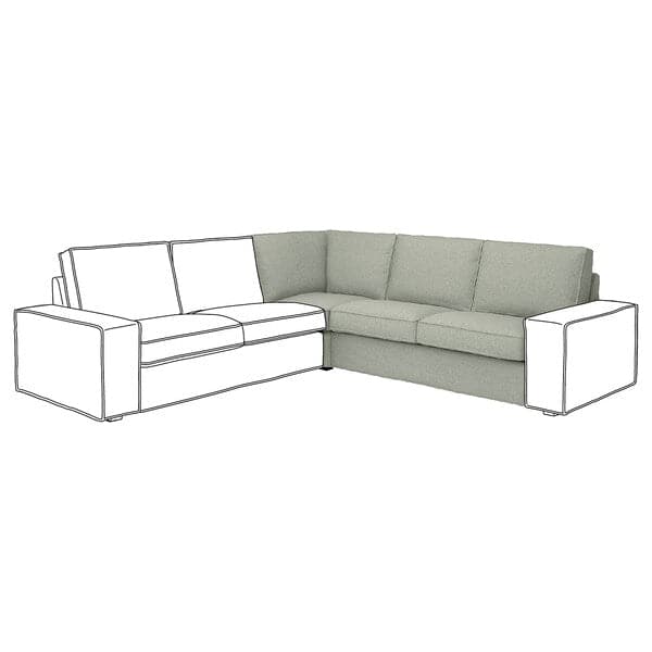Ikea KIVIK - Corner modular element, Gunnared light green ,