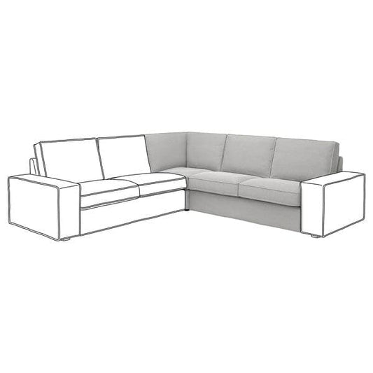 Ikea KIVIK - Corner modular element, Tallmyra white/black ,
