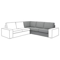 KIVIK corner section, Tibbleby beige/grey, 234x83x94 cm