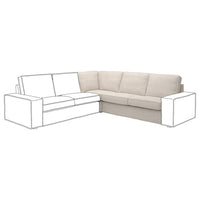 KIVIK corner section, Tresund light beige, 234x83x94 cm