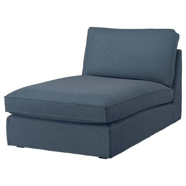 Ikea KIVIK - Chaise-longue cover, Gunnared blue ,