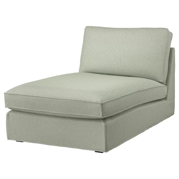 Ikea KIVIK - Chaise-longue cover, Gunnared light green ,