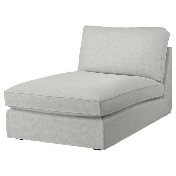 KIVIK - Chaise-longue cover, Tallmyra white/black ,