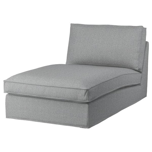 KIVIK Cover for chaise longue Tibbleby light grey ,