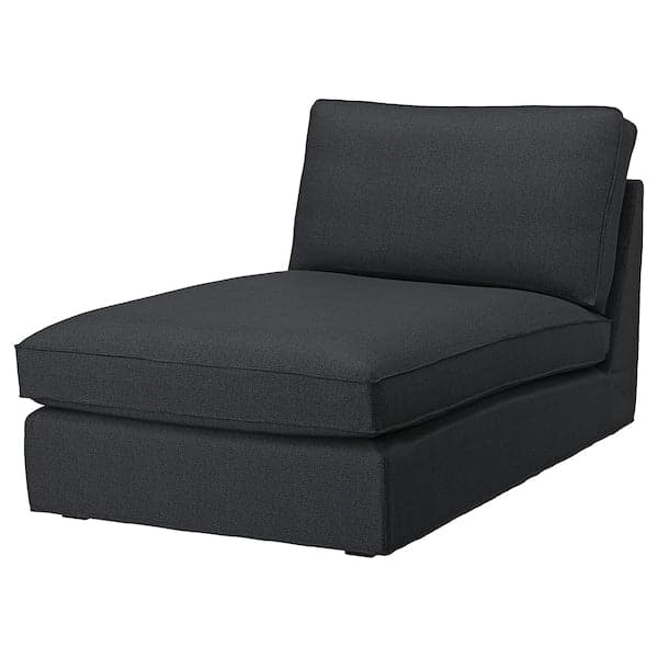 KIVIK - Chaise-longue cover, Tresund anthracite , - best price from Maltashopper.com 00527506