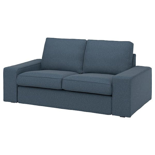 KIVIK - 2-seater sofa cover, Gunnared blue ,