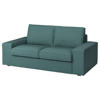 KIVIK cover two-seat sofa, Kelinge grey-turquoise