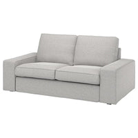 KIVIK cover for 2-seat sofa, Tallmyra white/black